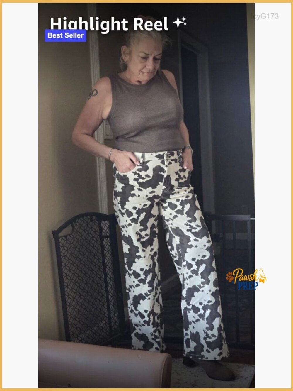 High Waisted Wide Leg Jean with Pockets - Picture 7 of 7